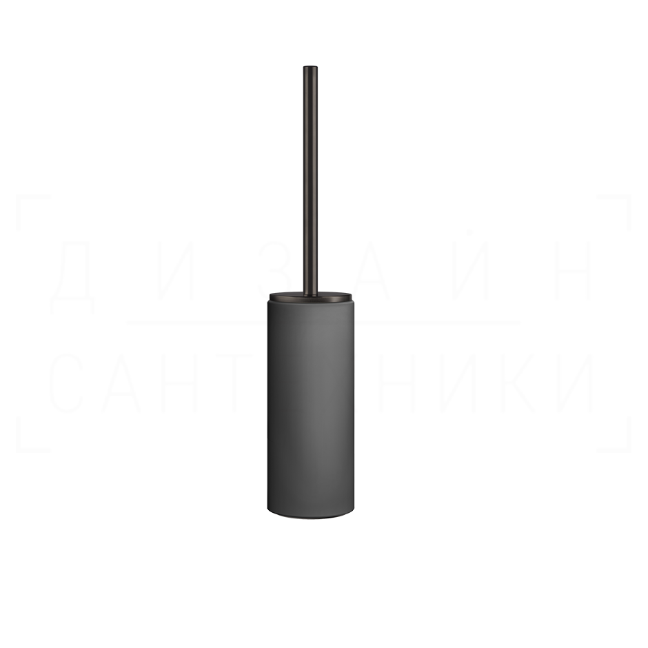 Gessi Ingranaggio Ершик для унитаза напольный, колба Neolite, цвет: black/black metal brushed PVD 63744#707