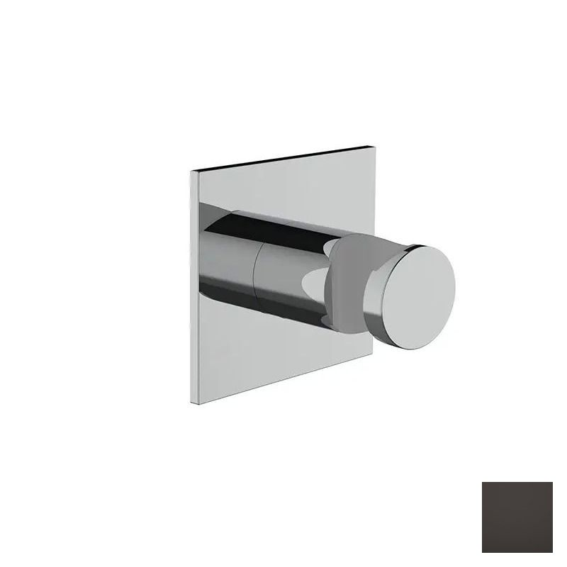 Almar Square Держатель душевой лейки на стену из латуни, цвет: PVD polished deep black E120013.DB