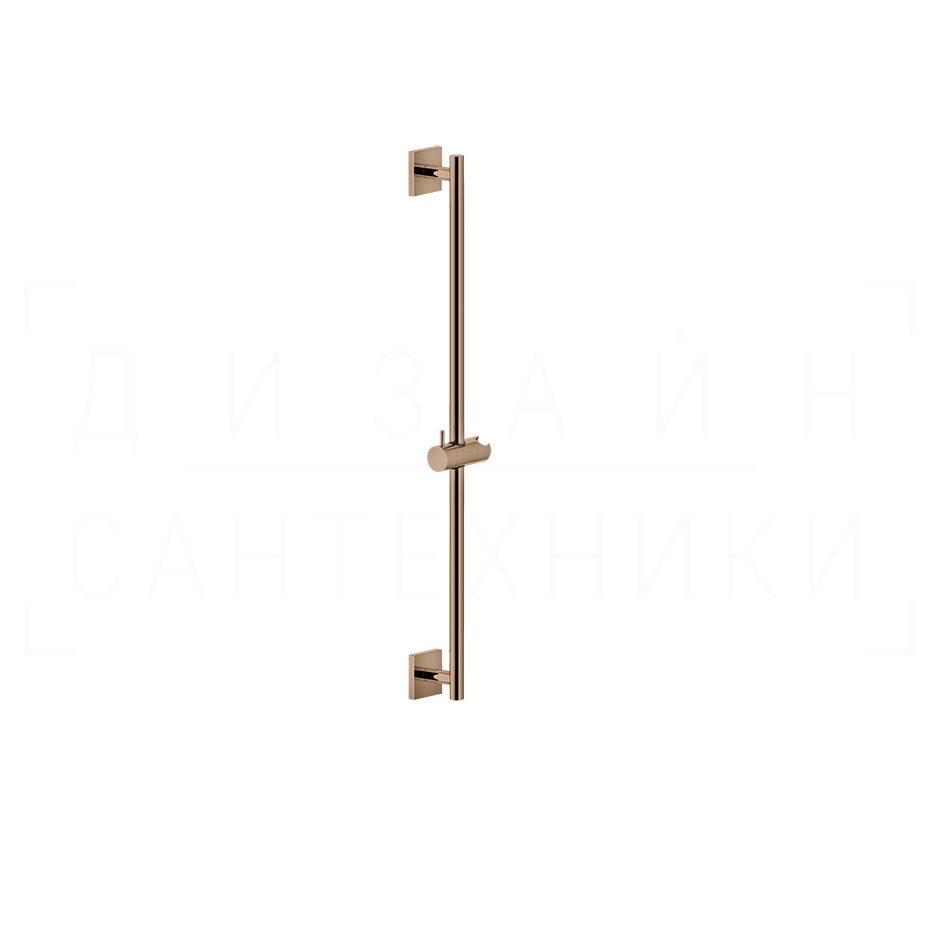 Gessi Rilievo Душевая штанга 86 см, с держателем для лейки, цвет: copper PVD 59244#030