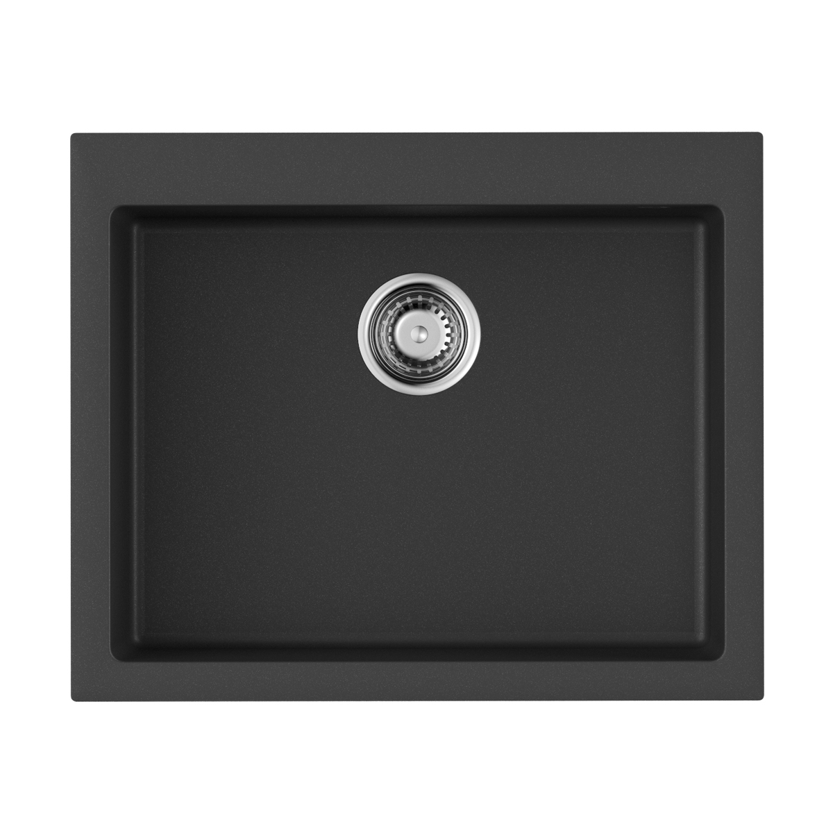Omoikiri Bosen 61-BL Кухонная мойка Tetogranit 61x50 см, цвет: черный 4991209