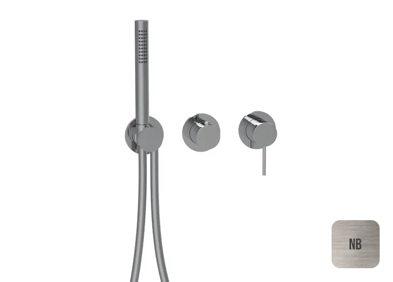 Almar Modular Round Смеситель для душа, внешняя часть на 2-3 потребителя, цвет: nickel brushed E180142.NB
