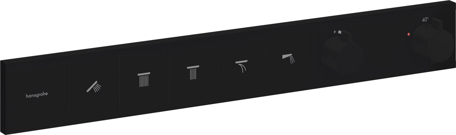 Hansgrohe RainSelect Термостат для душа встраиваемый на 5 потр, внешняя часть, цвет: матовый черный 15384670
