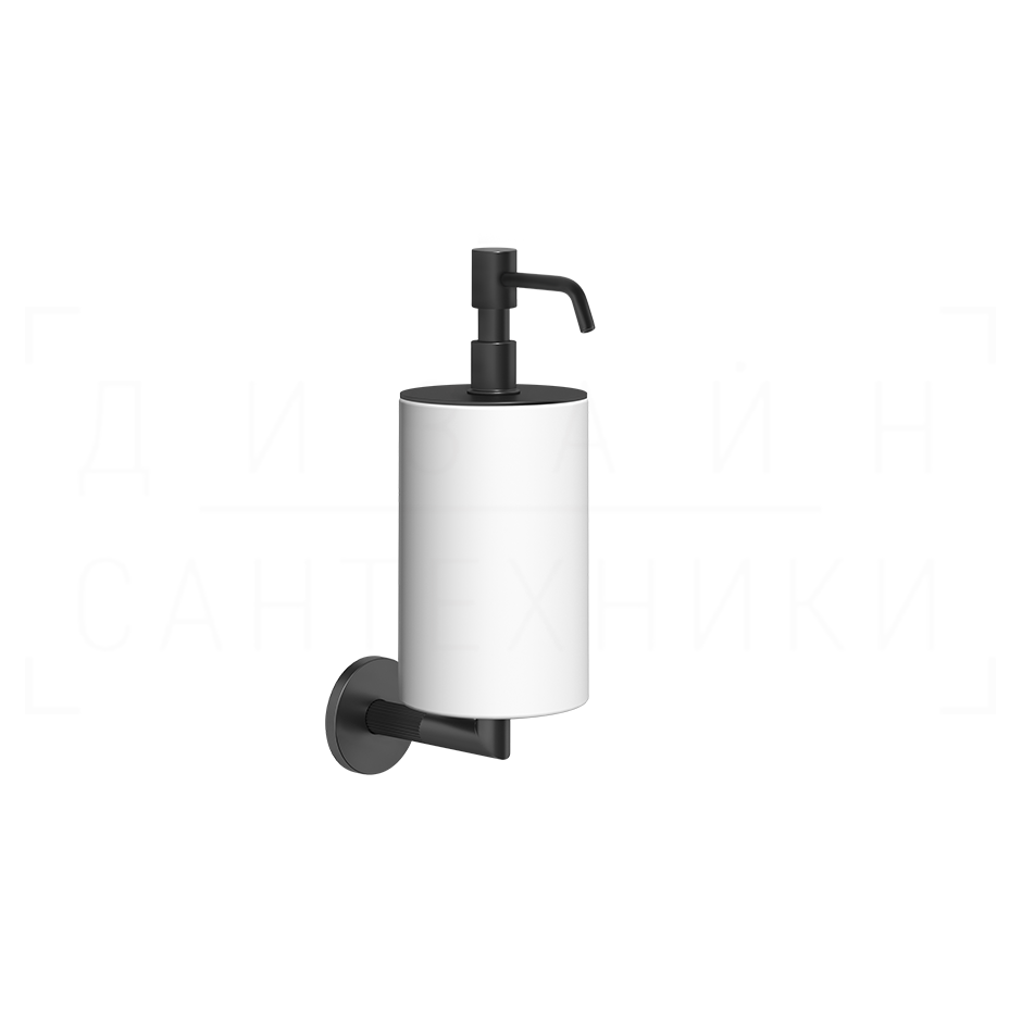 Gessi Ingranaggio Дозатор для жидкого мыла подвесной, колба Neolite, цвет: white/matte black 63813#299