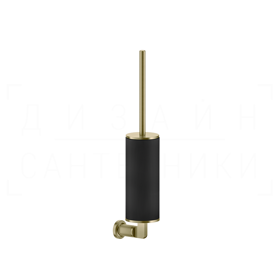 Gessi Inciso Ершик для унитаза подвесной, колба Neolite, цвет: black/brushed brass PVD 58520#727