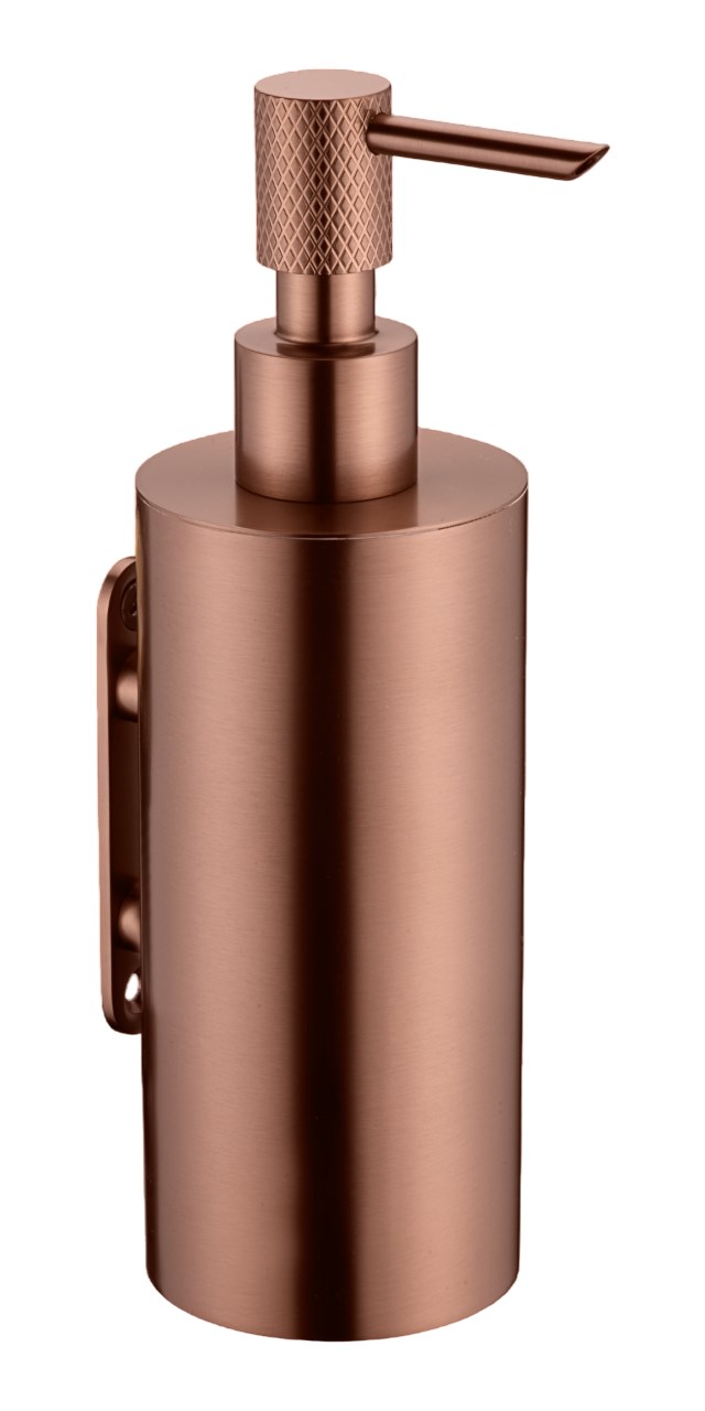 Boheme Uno Дозатор жидкого мыла, подвесной, латунная колба, цвет: brushed bronze 10977-BRB