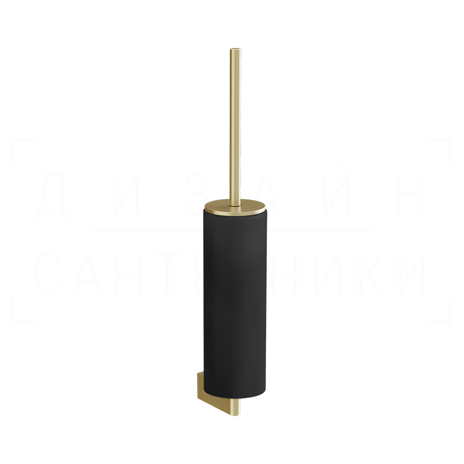 Gessi Origini Ершик для унитаза подвесной, колба Neolite, цвет: black/brushed brass PVD 66420#727