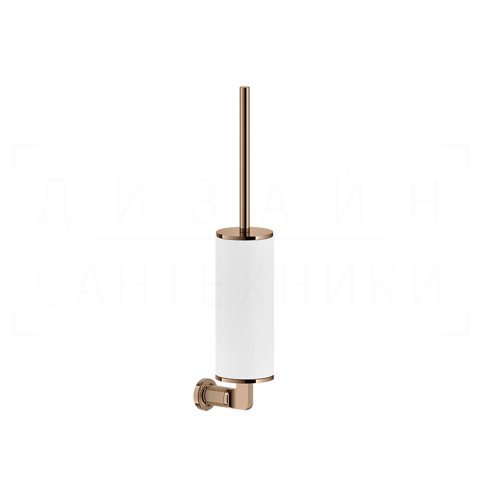 Gessi Inciso Ершик для унитаза подвесной, с кермической колбой Neolite, цвет: white/copper PVD 58519#030