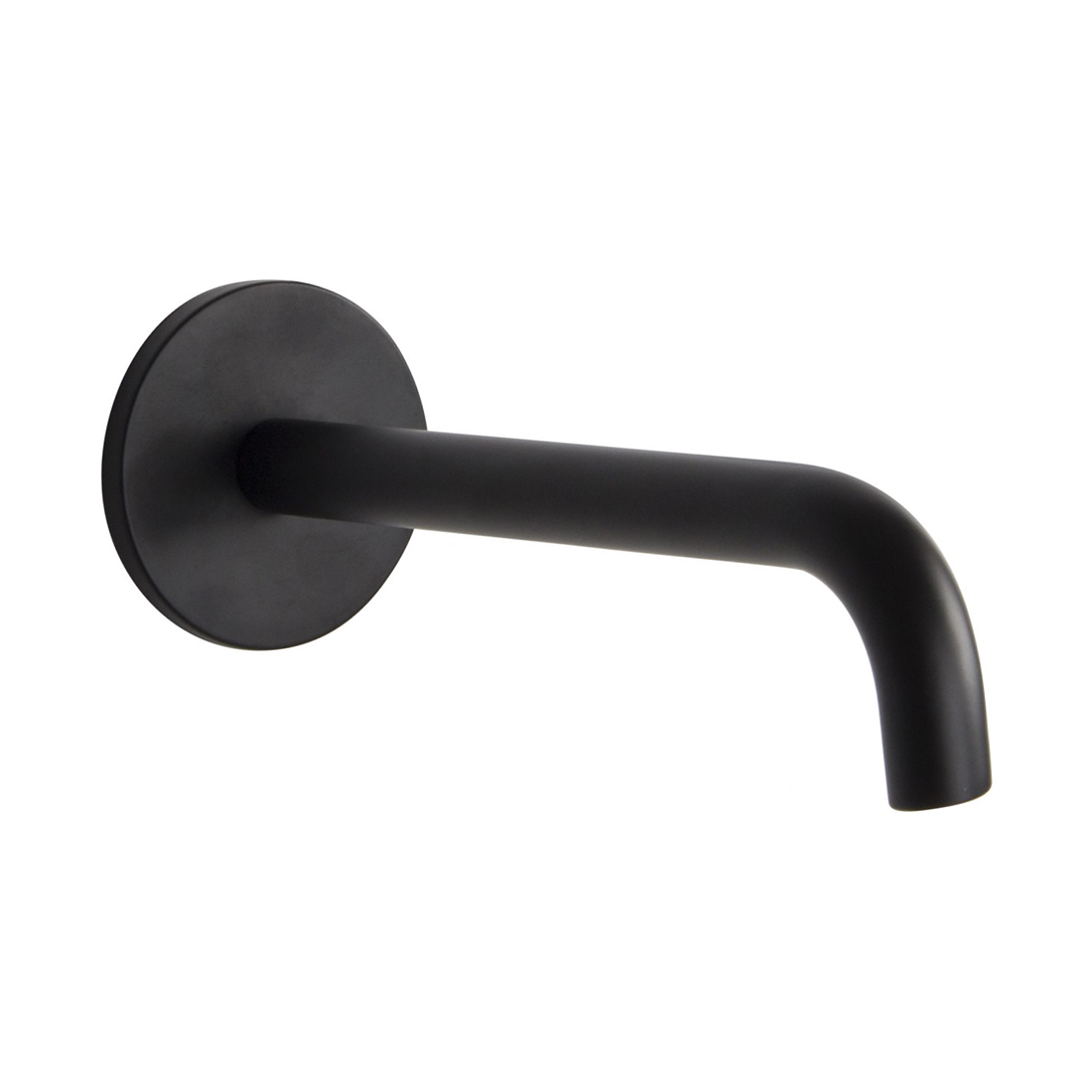 Almar Round Излив настенный для ванны 24 см, цвет: matt black E098007.MB