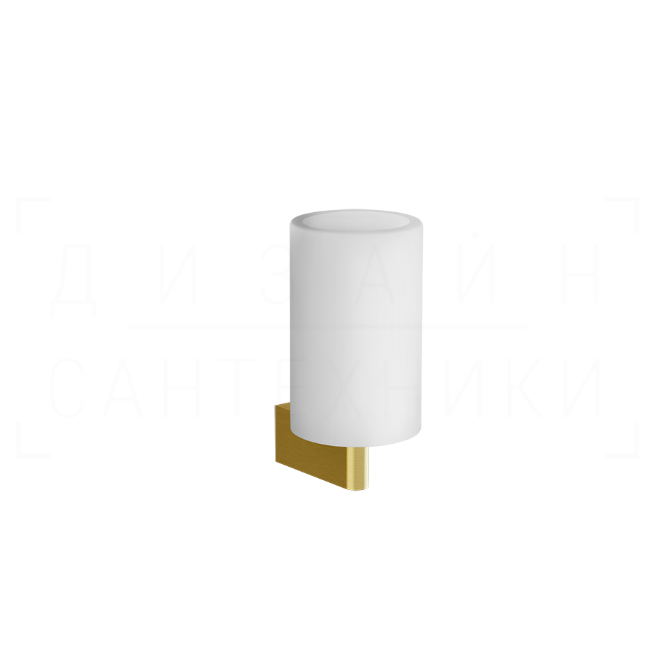 Gessi Origini Стакан подвесной, керамический Neolite, цвет: white/gold brushed 66407#716