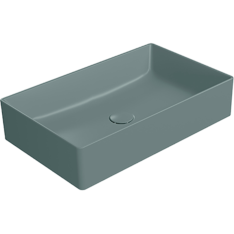 GSI Kube X Раковина чаша 60x37x13h см, без перелива, без д/к, цвет: agave opaco 945304