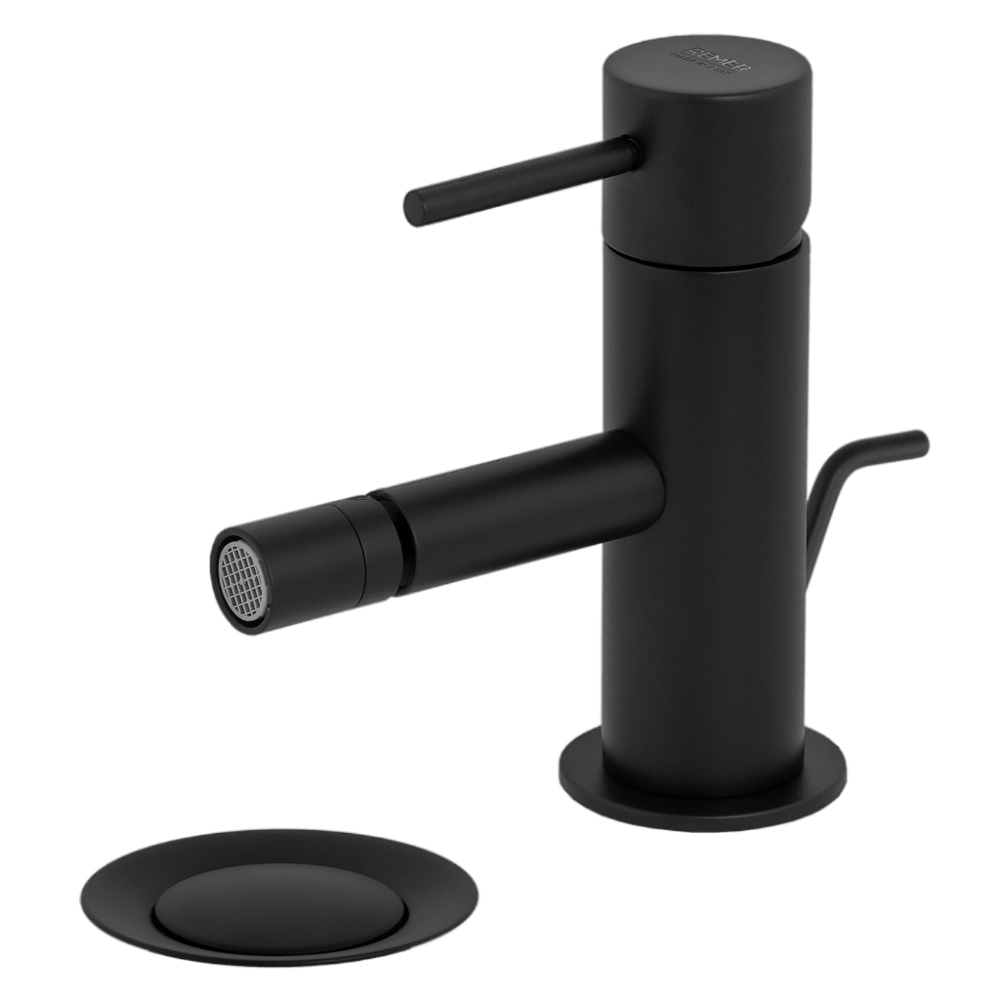Remer X Style Смеситель для биде, с донным клапаном, цвет: nero opaco X20NO