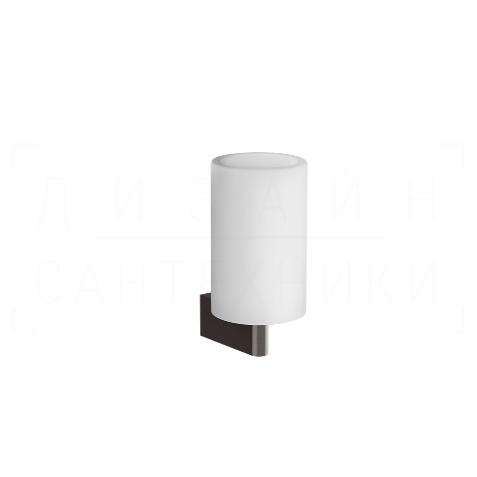 Gessi Origini Стакан подвесной, керамический Neolite, цвет: white/black metal brushed PVD 66407#707