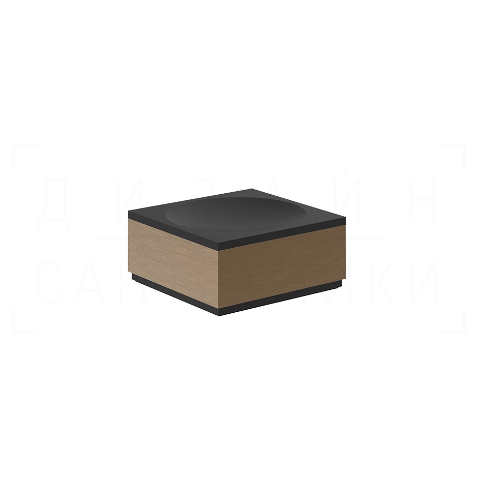 Gessi Jacqueline Мыльница с керамической чашей, настольный, цвет: coffee bronze brushed PVD 77525#761