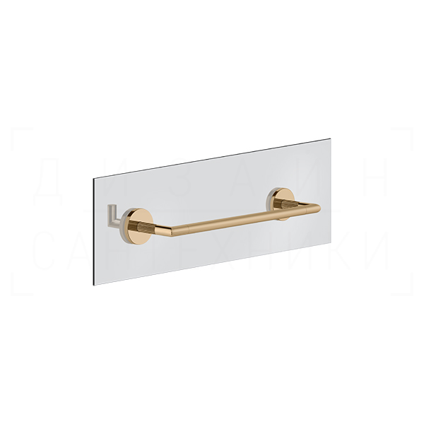 Gessi Ingranaggio Полотенцедержатель для крепления на стекло 35 см, цвет: warm bronze PVD 63924#735