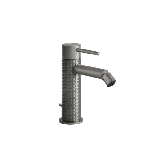 Gessi 316 Meccanica Смеситель для биде, однорычажный, с донным клапаном, цвет: steel brushed 54207#239