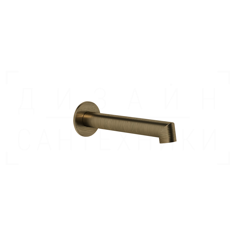 Gessi Ingranaggio Излив настенный для ванны 19,2 см, фиксированный, цвет: antique brass 63603#713