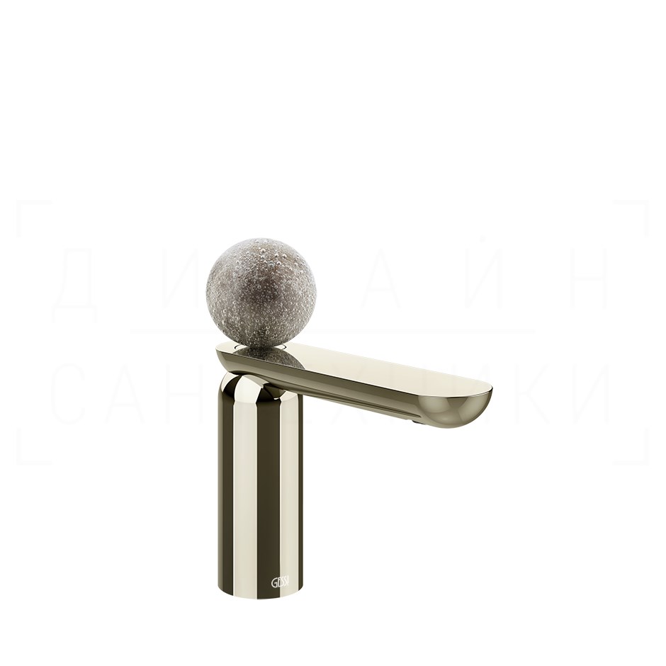 Gessi Perle Смеситель для раковины, без донного клапана, излив 13,2 см, цвет: nickel PVD 74602#720