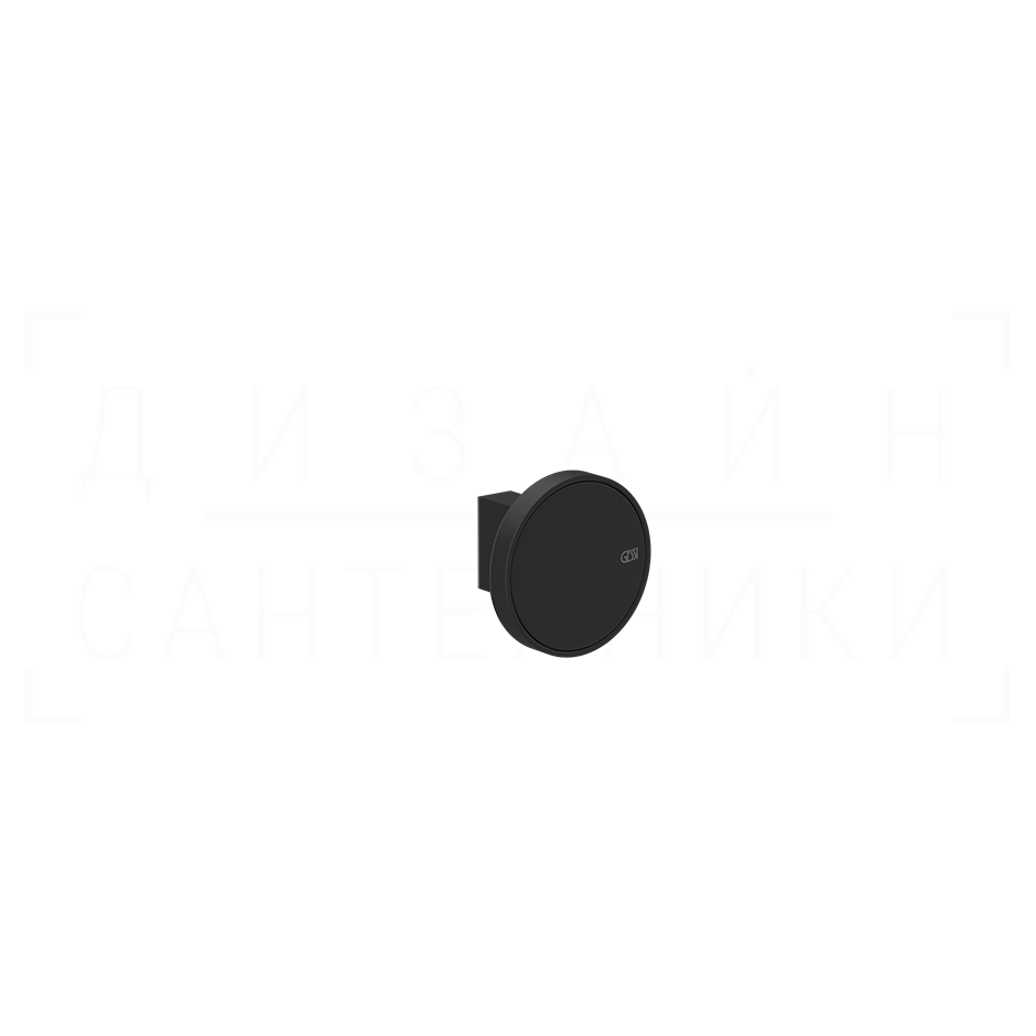 Gessi Origini Крючок для полотенец одинарный, подвесной, цвет: matte black 66521#299