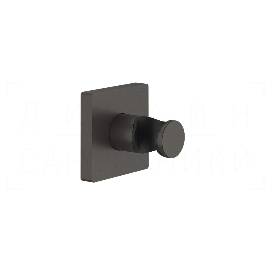 Gessi Rilievo Держатель для ручного душа неподвижный, цвет: black metal brushed PVD 59157#707