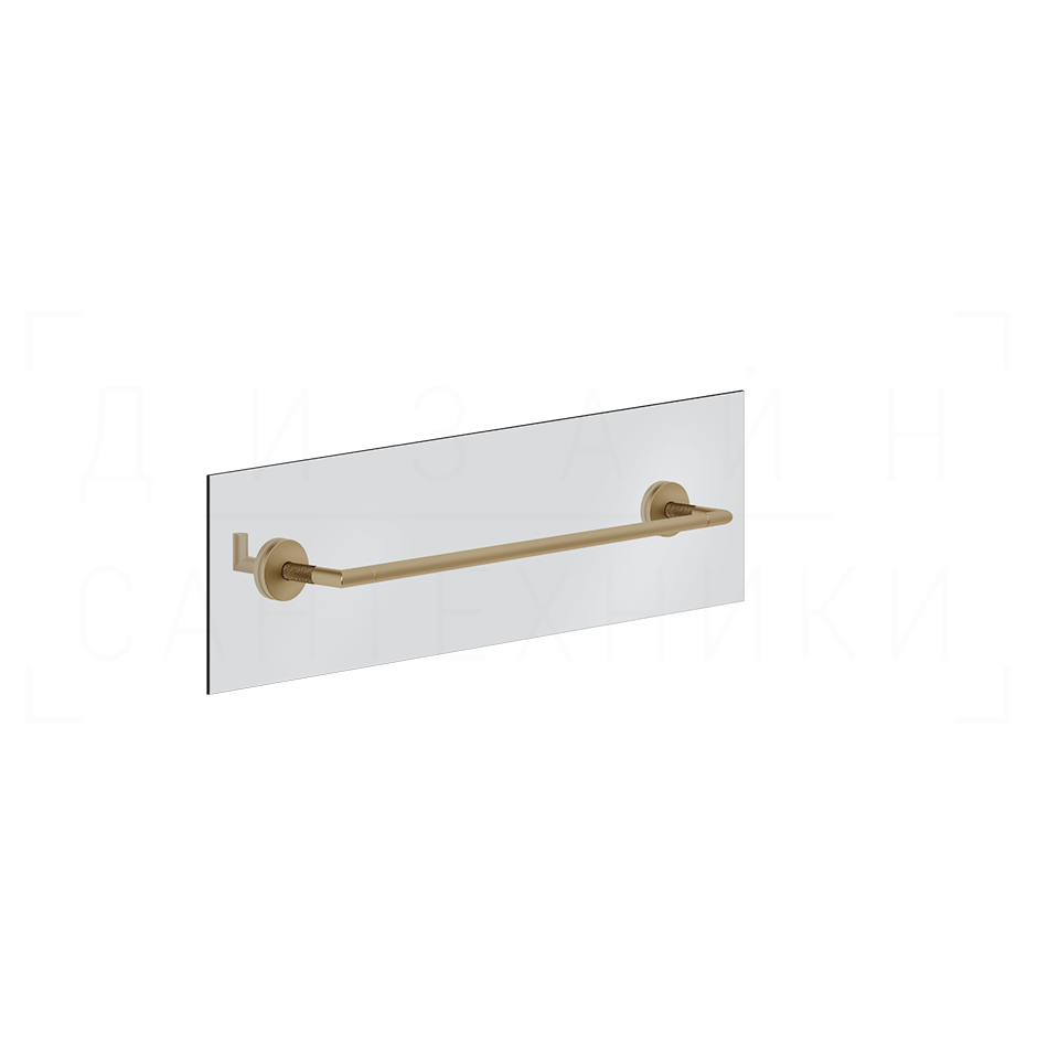 Gessi Anello Полотенцедержатель для крепления на стекло 50 см, цвет: warm bronze brushed PVD 63826#726