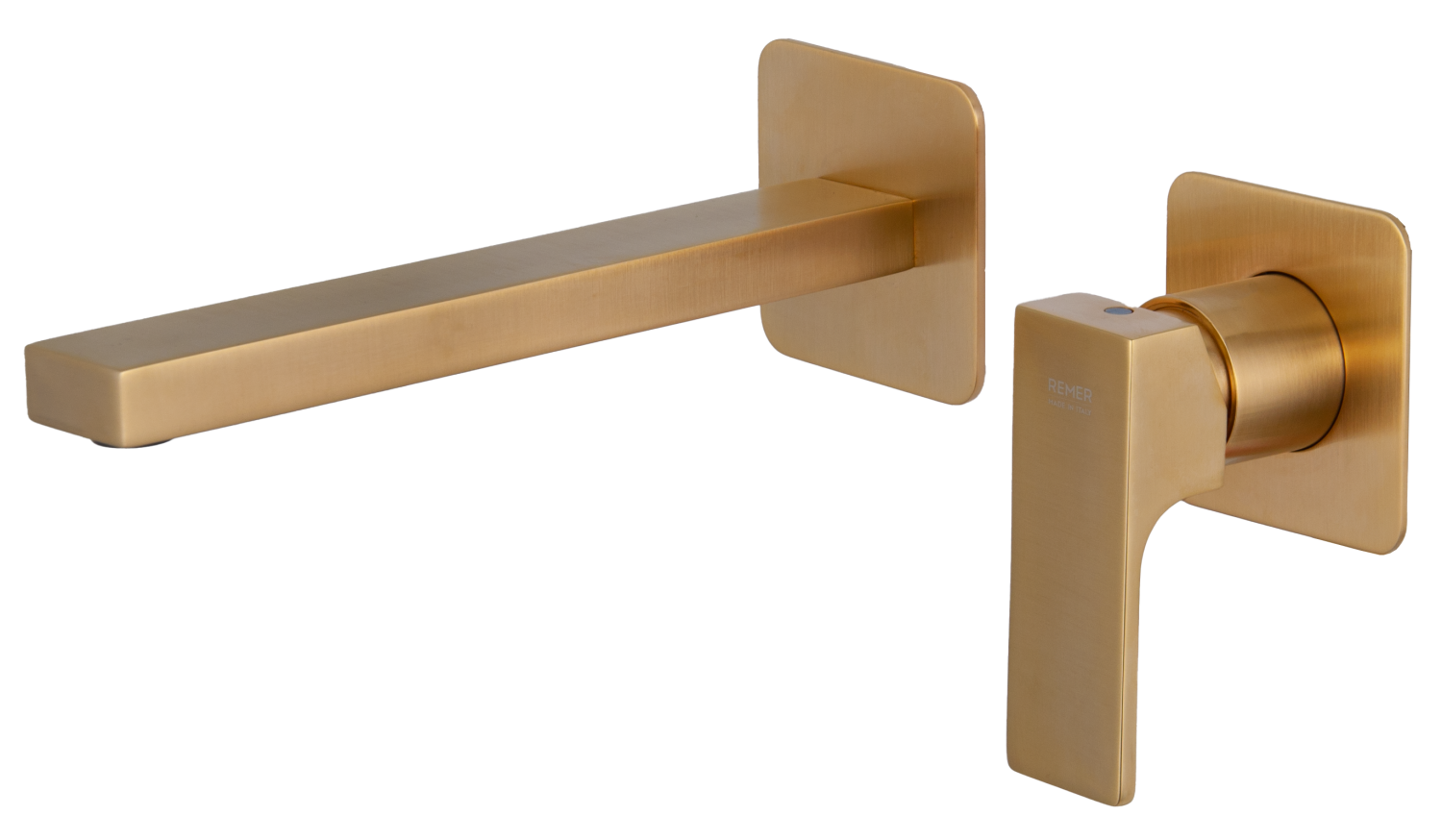 Remer Absolute Смеситель для раковины встраиваемый, излив 23 см, цвет: oro spazzolato AU15PLBG