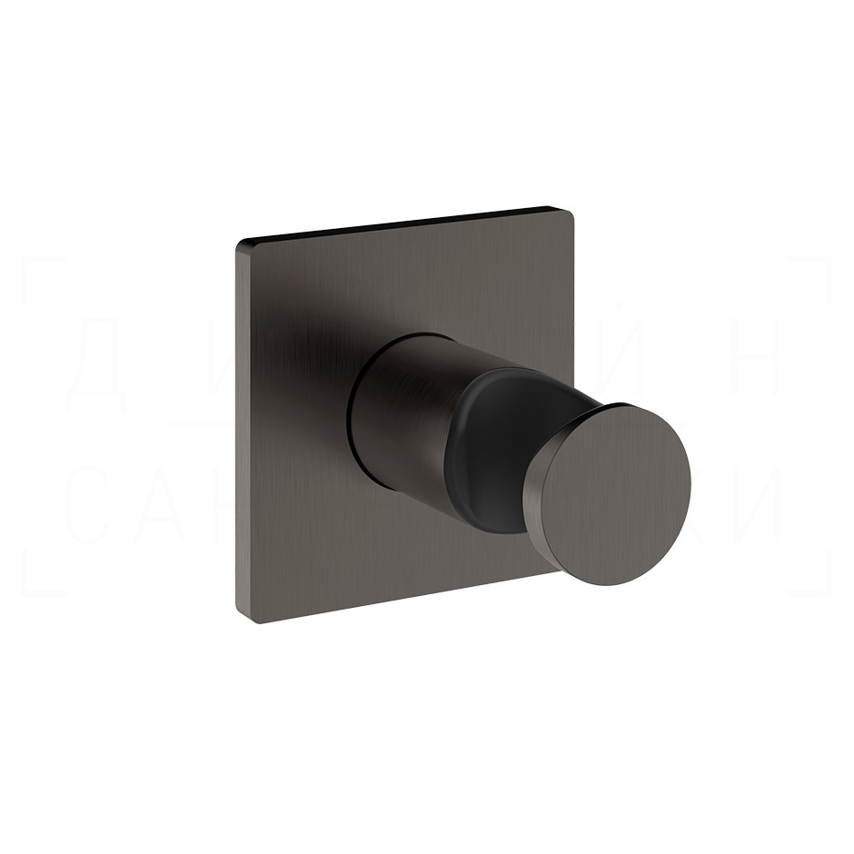 Gessi Inverso Держатель для ручного душа неподвижный, цвет: black metal brushed PVD 73057#707