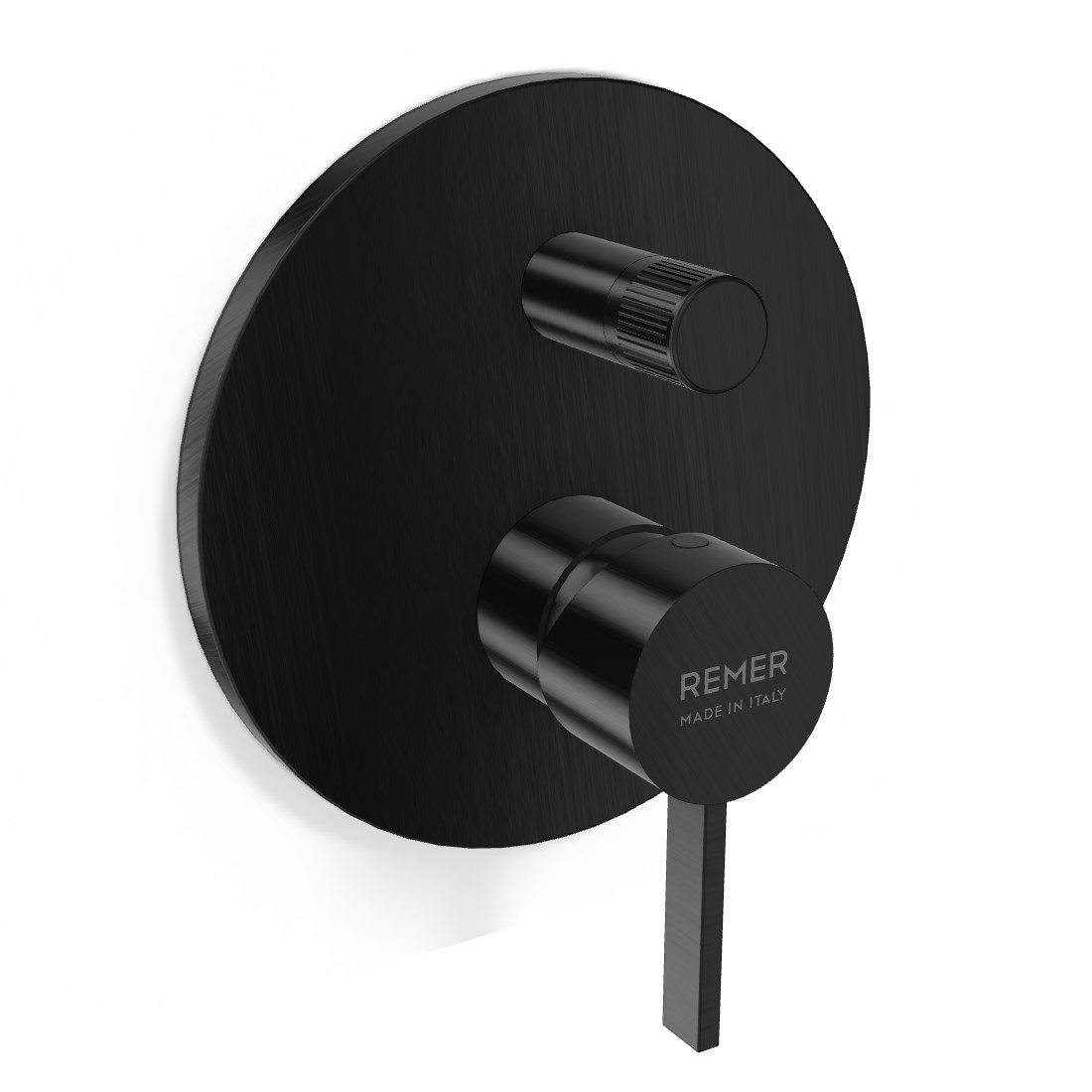 Remer Metrica Смеситель для душа встраиваемый, 2 потребителя, цвет: nero spazzolato PVD MC09HGM