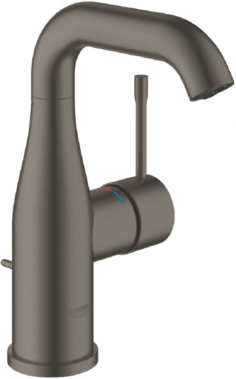Grohe Essence New Смеситель для раковины выс., с д/к, выс. изл. 16 см, цвет: темный графит, матовый 23462AL1