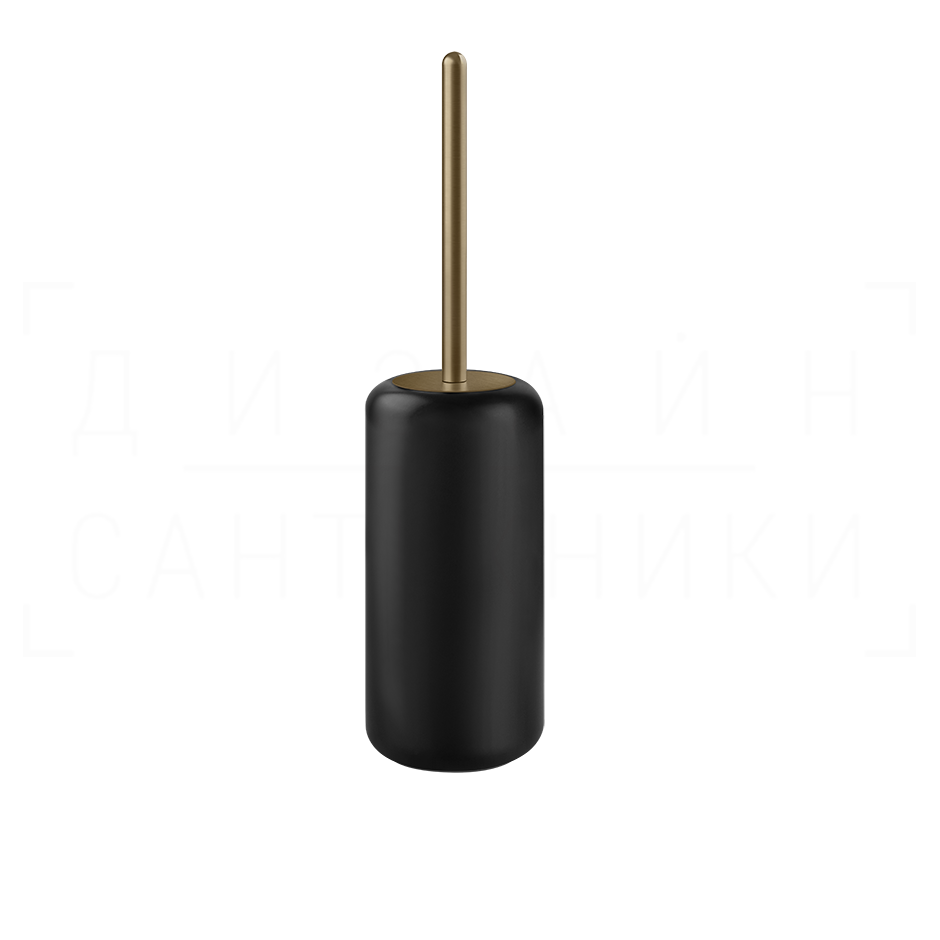 Gessi Goccia Ершик для унитаза напольный, колба Gres, цвет: black/deep bronze brushed PVD 38044#791