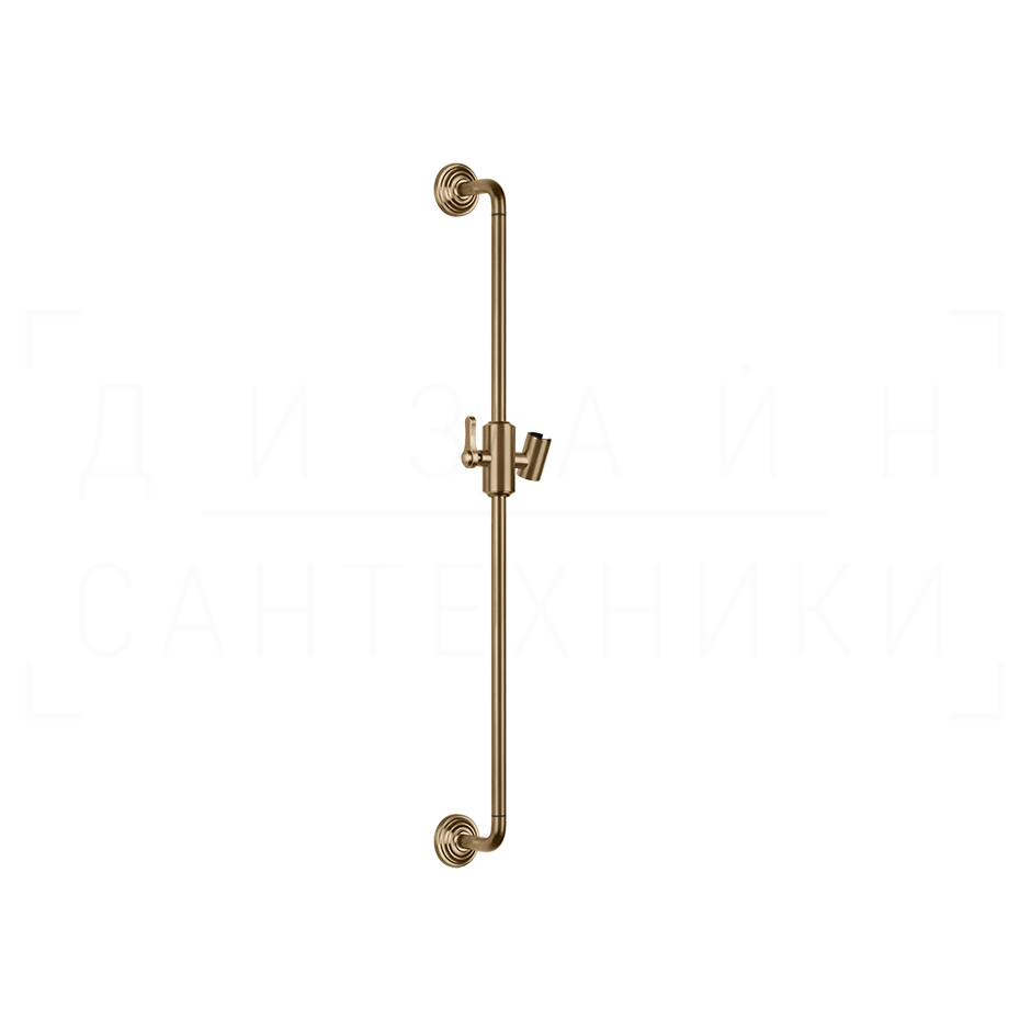Gessi Venti20 Душевая штанга 86,5 см, с держателем для лейки, цвет: warm bronze brushed PVD 65145#726