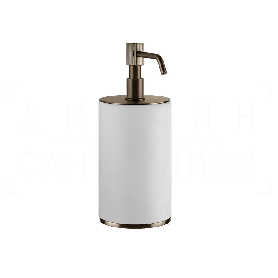 Gessi Venti20 Дозатор для жидкого мыла настольный, колба Neolite, цвет: coffee bronze brushed PVD 65437#761