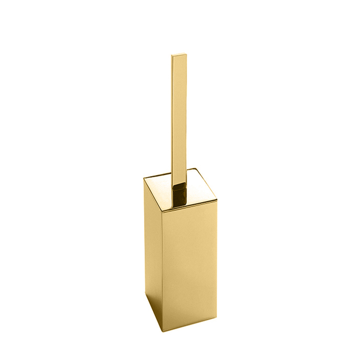 Colombo Design Look Ершик для унитаза напольный, с латунной колбой, цвет: matt gold B1606.OM