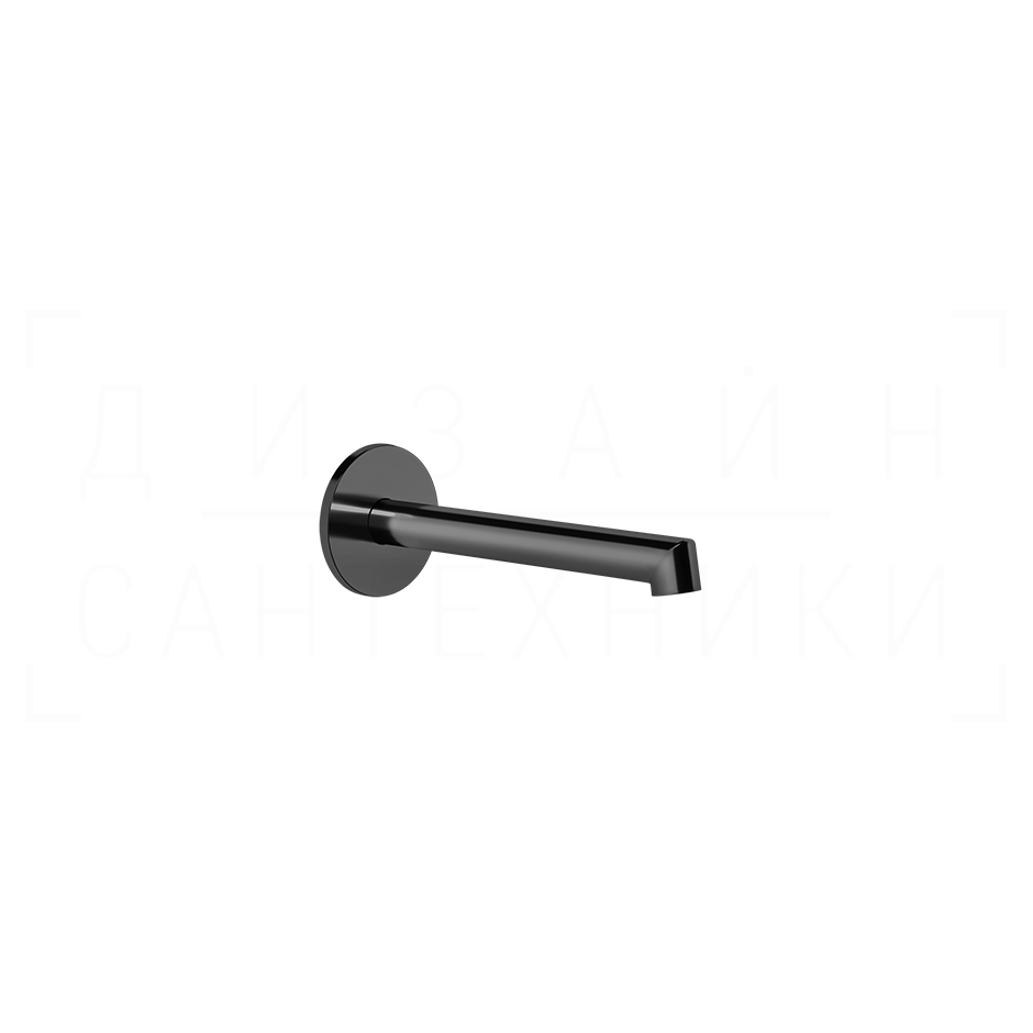 Gessi Ingranaggio Излив настенный 16,4 см, фиксированный, цвет: black metal PVD 63403#706