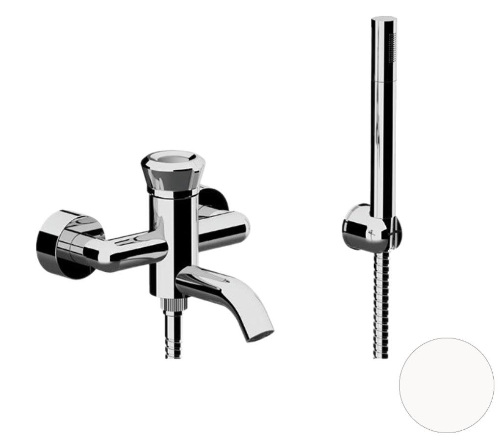 Remer Element Смеситель для ванны с душем, цвет: bianco opaco ET02BO
