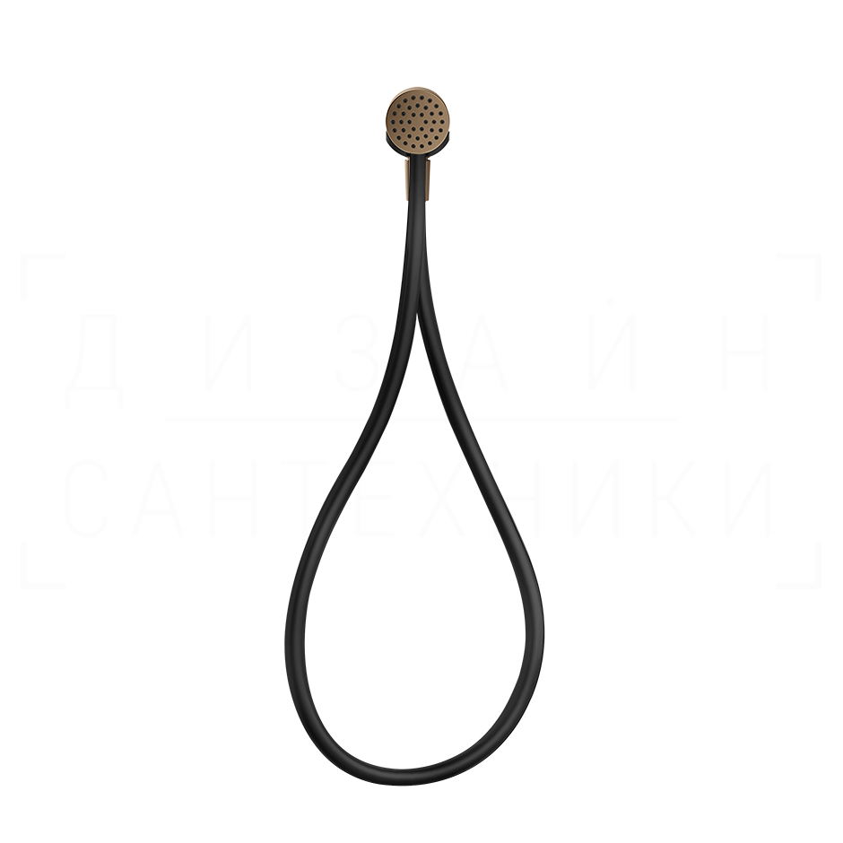 Gessi Hi-Fi Душевой гарнитур магнитный: ручной душ, держатель, шланг 150 см, цвет: coffee bronze PVD 63199#761