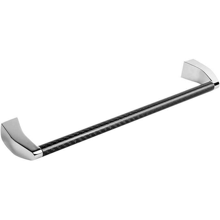 Colombo Design Road Полотенцедержатель 34,7 см, подвесной, цвет: хром/карбон B8009.CRQ