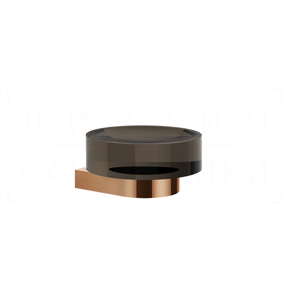 Gessi Perle Мыльница с стеклянной чашей, подвесная, цвет: copper PVD 74812#030