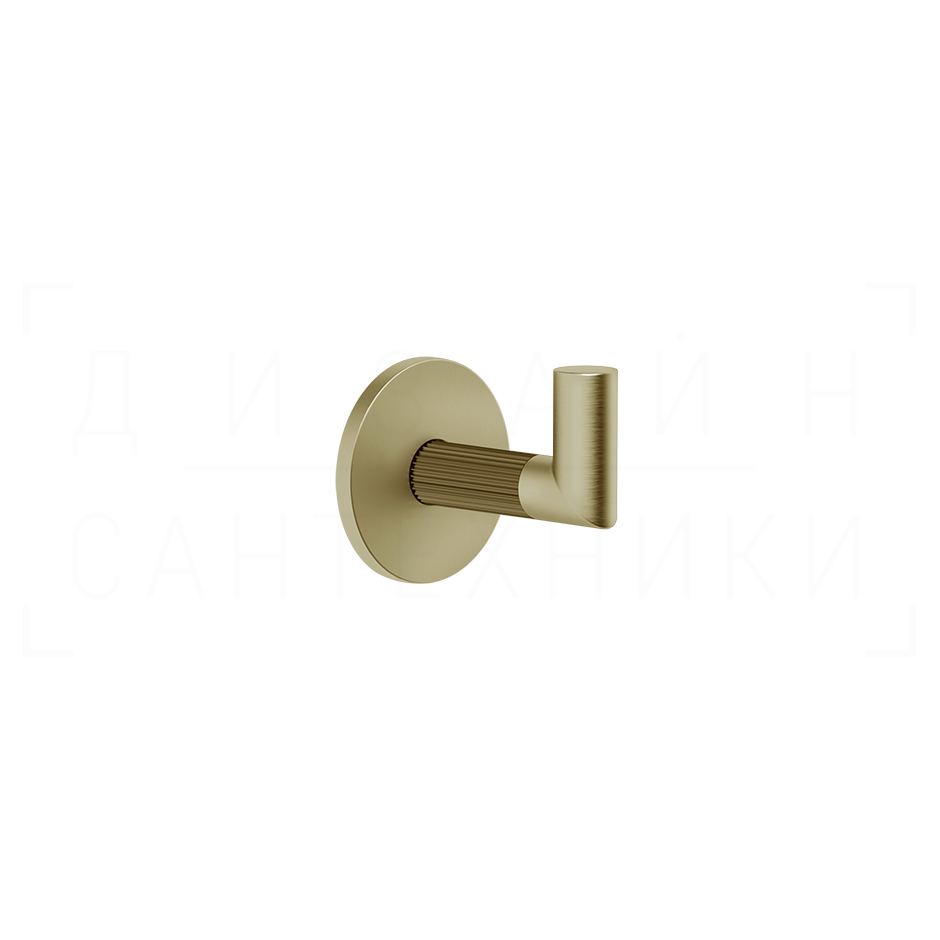 Gessi Ingranaggio Крючок для полотенец одинарный, подвесной, цвет: brushed brass PVD 63821#727