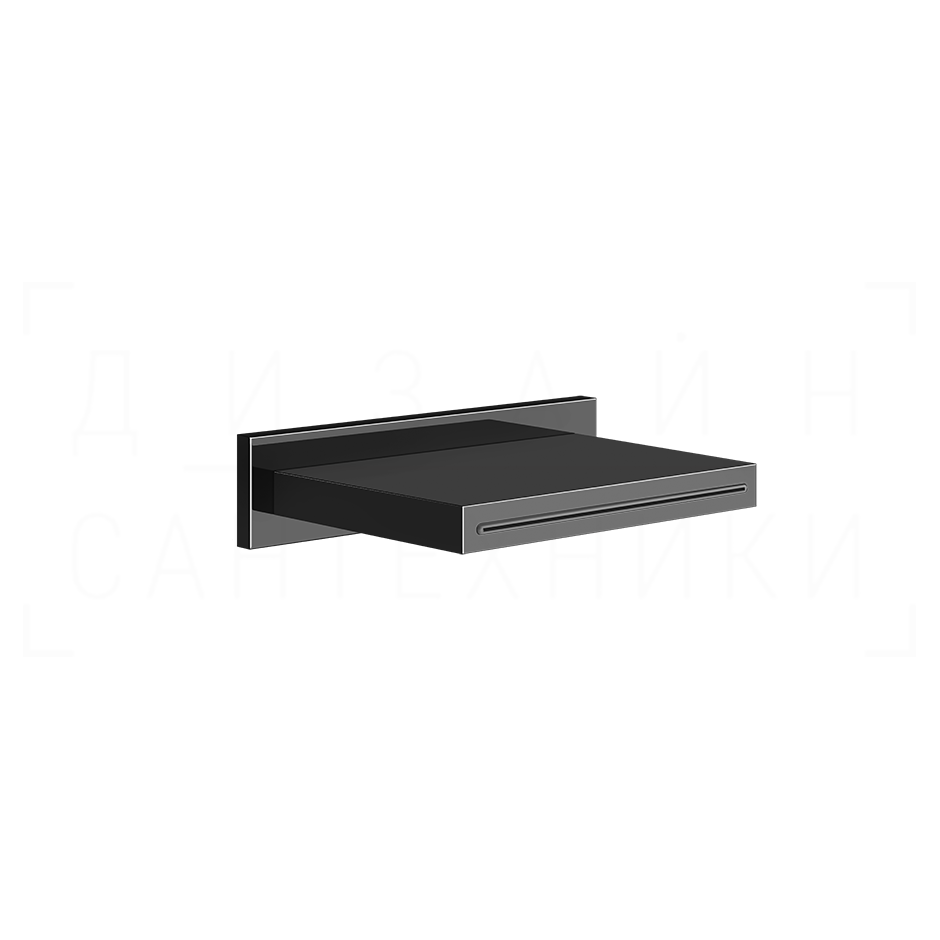 Gessi Cascata Излив настенный 15,2 см, каскадный, цвет: black metal PVD 20293#706