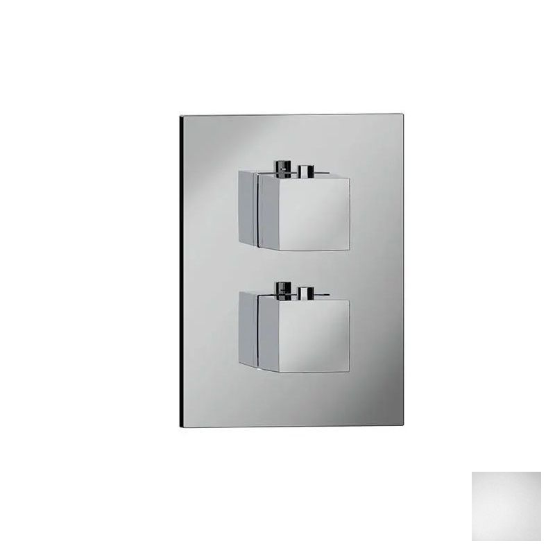 Almar Core Square Термостат для душа, внешняя часть на 2 потребителя, цвет: matt white E176822.MW