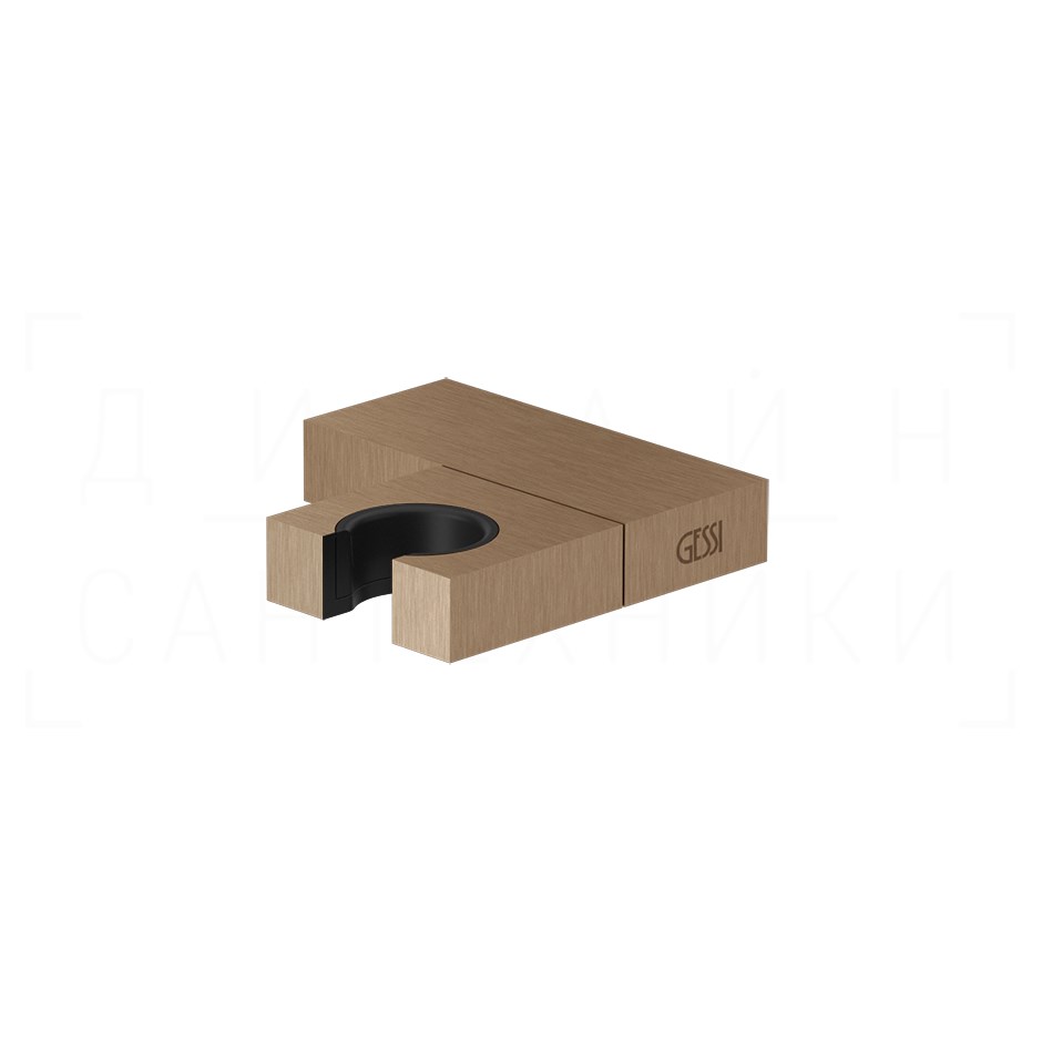 Gessi Rettangolo Держатель для ручного душа поворотный, цвет: copper brushed PVD 20160#708