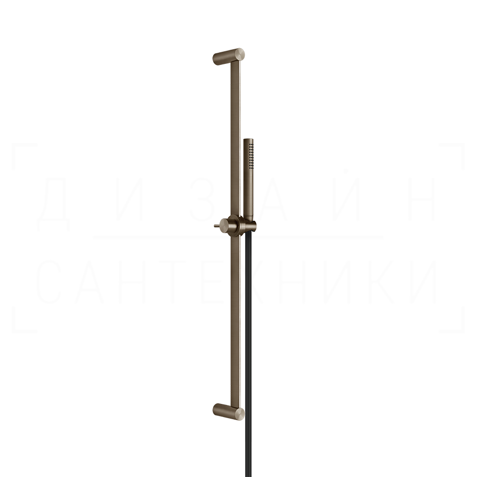 Gessi 316 Душевой гарнитур: ручной душ, штанга, держ., шланг 150 см, цвет: coffee bronze brushed PVD 54044#761
