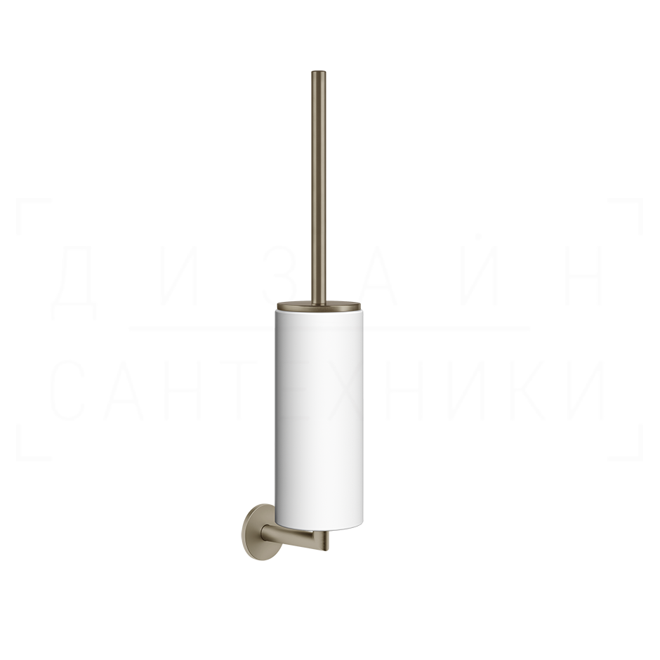 Gessi Ventaglio Ершик для унитаза подвесной, колба Neolite, цвет: white/finox brushed nickel 63619#149