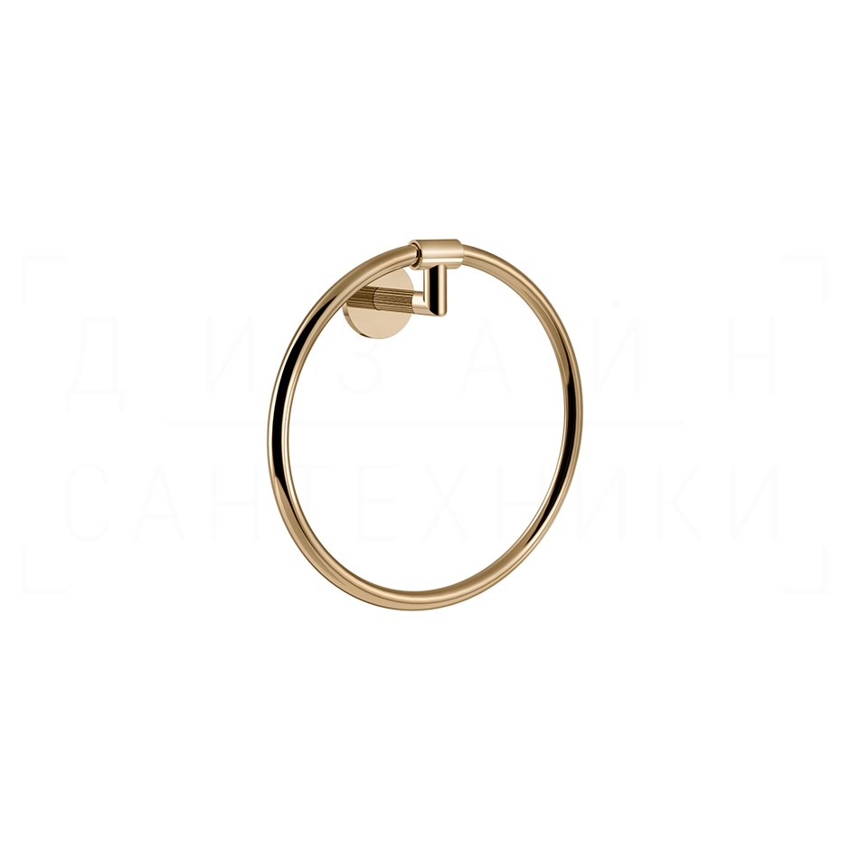 Gessi Ingranaggio Полотенцедержатель кольцевой d22,2 см, подвесной, цвет: warm bronze PVD 63909#735