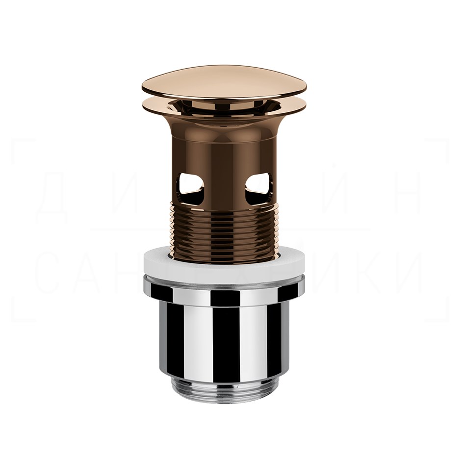 Gessi Донный клапан с переливом “Stop&Go”, цвет: copper PVD 01422#030