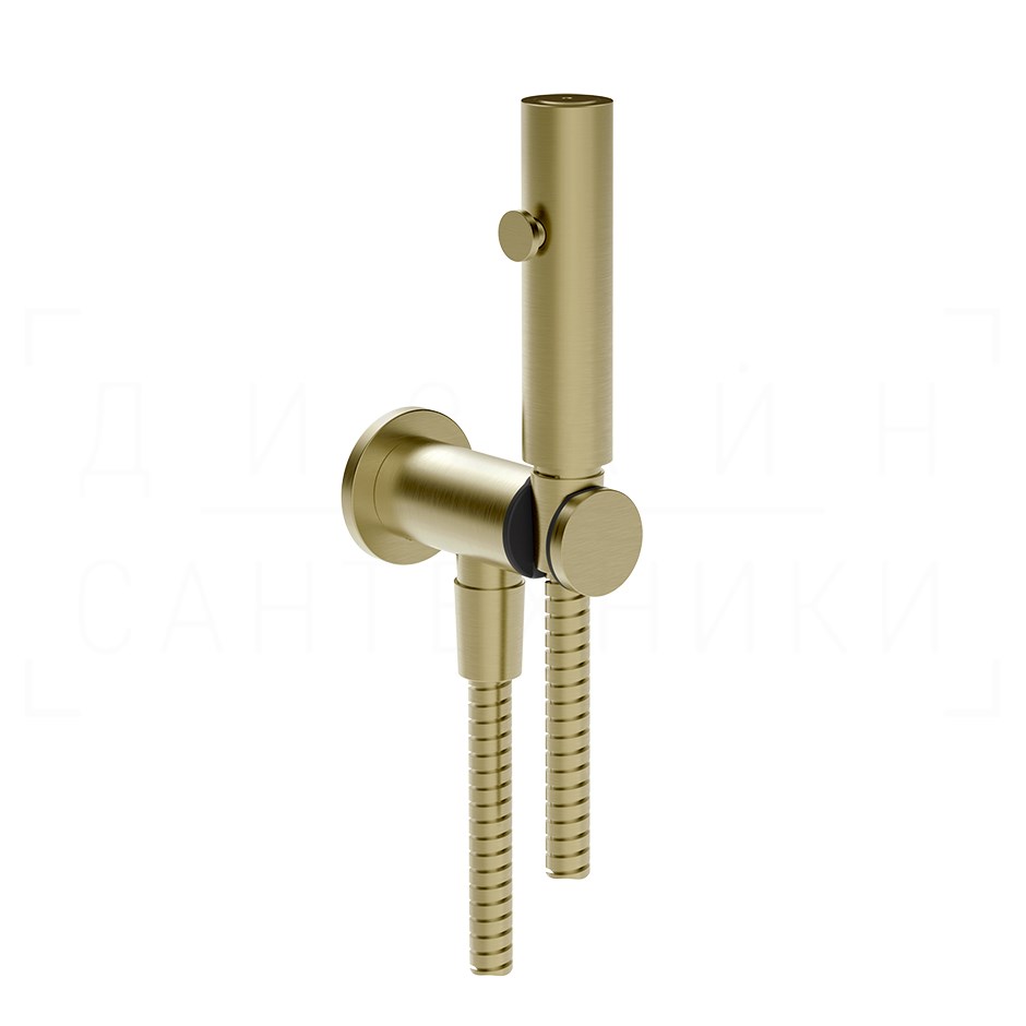 Gessi Total Look Гигиенический душ без смес., предохр. клапан, шланг 125 см, цвет: brushed brass PVD 45123#727