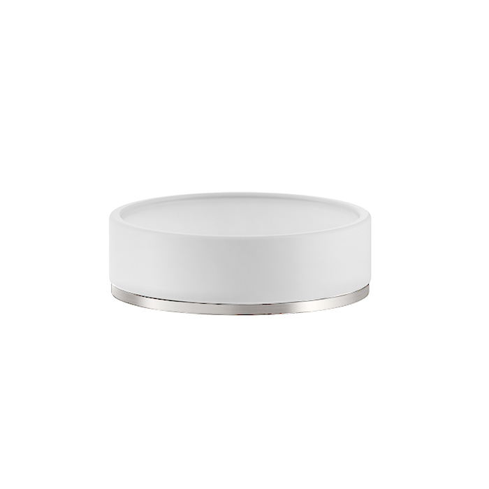 Gessi Inciso Мыльница со стеклянной чашей, настольная, цвет: chrome 58525#031