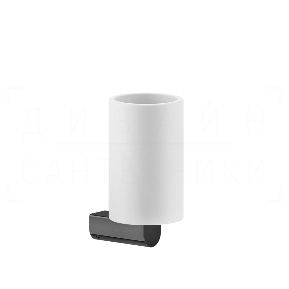 Gessi Rilievo Стакан подвесной, керамический Neolite, цвет: white/black metal PVD 59507#706
