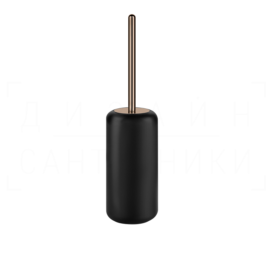 Gessi Goccia Ершик для унитаза напольный, с кермической колбой Gres, цвет: black/copper PVD 38044#030