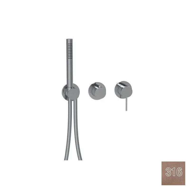 Almar Modular Round Смеситель для душа, внешняя часть на 2-3 потребителя, цвет: 316 brushed copper E180142.CO316